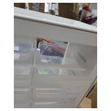 IRIS USA Plastic Drawer Storage Organizer, 24-Drawer Teacher Toolbox Bead Small Parts Organizer Cabinet for Hardware Crafts Nuts Bolts Tools Sticker Home Business Scrapbook Art Hobby Garage - White
