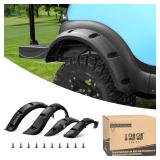 10L0L Front Rear Fender Flares for Club Car Precedent Golf Cart, with Stainless Steel Screws, Set of 4(Not Fit Modified Models)