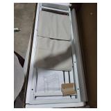 VASAGLE Laundry Hamper, Laundry Basket, Laundry Sorter with 2 Pull-Out and Removable Bags, 2 Shelves, 12.1 Gal (46L) Capacity per Bag, for Laundry Room, White UBLH211W01