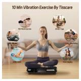 Vibration Plate Exercise Machine: TISSCARE Weight Loss and Lymphatic Drainage Vibrating Plates, Whole Body Workout Sculpting Platform for Home Fitness Fat Burner for Women Men