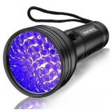 Vansky UV Flashlight Black Light, 51 LED Blacklight Pet Urine Detector for Dog/Cat Urine, Dry Stains, Bed Bug, Resin Curing, Scorpions Finder