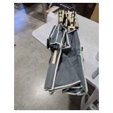 Yaheetech Folding Camping Cot Portable Outdoor Bed for Adults w/Mat & Storage Bag & Carry Bag, Heavy Duty Cots for Outdoor Travel & Office/Home Nap Gray Cot/Blue Pad
