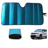 Car Windshield Sunshade-Thicken 5-Layer Bubble Block Heat and Sun UV Rays,Front Windshield Sun Shade,Sun Visor for Car- Keeps Your Vehicle Cool - 57 x 27.5 Inch (Blue)