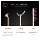 NuDerma Professional Skin Therapy Wand - Portable Skin Therapy Machine with 6 Neon & Argon Wands Boost Your Skin Clear Firm & Tighten