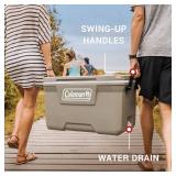Coleman Classic Series Insulated Portable Cooler, Leak-Resistant Outdoor Hard Cooler Keeps Ice up to 5 Days, 70 Quart