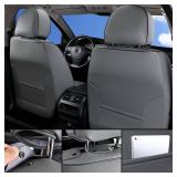 Coverado Seat Covers, Car Seat Covers Front Seats, Car Seat Cover, Car Seat Protector Waterproof, Car Seat Cushion Nappa Leather, Gray Seat Covers Carseat Cover Universal Fit for Most Cars