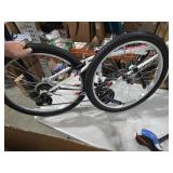 HH HILAND 24 inch Mountain Bike for Men and Women, 18 Speeds High-Carbon Steel Frame, Sport Cycling MTB Bicycle for Adult White