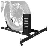 JY PERFORMANCE Motorcycle Wheel Chock, Universal Heavy Duty Front Wheel Stand for Trailer, Cruiser, Sports & Dirt Bikes, 1800 lb Capacity Adjustable Wheel Stand for 15\"-22\" Wheels