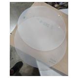 2 Pieces 1/8\" Round Plexiglass Sheet, 20 Inch Diameter Clear Acrylic Circle, Round Cake Disk Acrylic Sheet, Plexiglass Table Top, Acrylic Backdrop