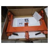 3 Point Quick Hitch to Category 1 and 2 Tractors 3000 LBS Lifting Capacity Tractor Quick Hitch Between Lower Arms Attachments Quick Hitch with 2 Receivers,Orange