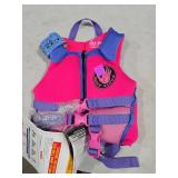 Body Glove Child Neoprene PFD Life Jacket and Vest, Girl, 33-55 lbs., Pink