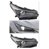 Headlight Headlamp Assembly for Lexus Nx200t Nx300 Nx300h 2018 2019 2020 2021 LED Headlights Black Housing Clear Lens Right Passenger Side Replacement Headlamps 8114078190 (Right Passenger Side)