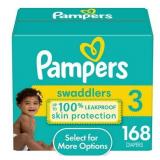 Pampers Swaddlers Diapers Size 3  168 Count (Select for More Options)