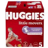 Huggies Little Movers Baby Disposable Diapers - Size 5 - 58ct