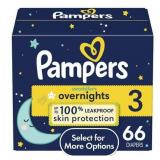 Pampers Swaddlers Overnight Diapers - Size 3 - 66ct