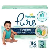 Pampers Pure Protection Diapers Pack - Size 3 -116ct