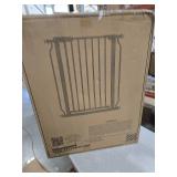 BalanceFrom Easy Walk-Thru Baby and Pet Safety Gate with Hold-Open and Auto-Close Adjustable Steel Barrier for Stairs, Doorways, and Hallways, No Drilling Installation