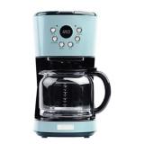 Haden Coffee Machine  12 Cup Programmable Coffee Maker  Turquoise & Chrome