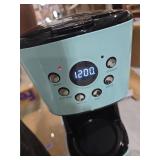 Haden Coffee Machine  12 Cup Programmable Coffee Maker  Turquoise & Chrome