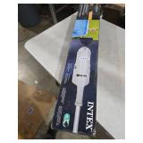 Intex Handheld Pool Vacuum Cleaner Rechargeable 94 Inch Telescoping Shaft and 2 Interchangeable Brush Heads for Above Ground Swimming Pool and Spa