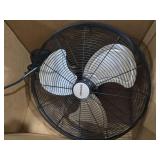 Hurricane Pro High Velocity Oscillating Metal Wall Mount Fan w/ 3 Speeds, Black, 20\" - Corded Electric Air Cooling Unit w/ Powerful 4500 CFM Airflow for Home, Garage, Gym, Workshop & Greenhouse