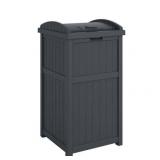 Suncast Trash Hideaway Refuse Container  Outdoor Resin Bin  Cyberspace