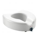 Guardian 5" Standard Raised Toilet Seat With Lock and No Arms, White