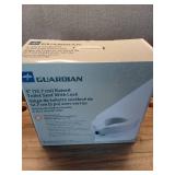 Guardian 5" Standard Raised Toilet Seat With Lock and No Arms, White