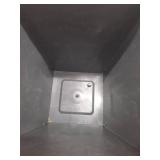 Square Composite Indoor Outdoor Planter Pot 12\"x12\"x14\" Charcoal Gray - Threshold