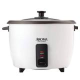 Aroma 32 Cup Dishwasher Safe Pot Style Cooker with Lid  3 Piece  White