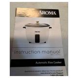 Aroma 32 Cup Dishwasher Safe Pot Style Cooker with Lid  3 Piece  White