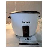 Aroma 32 Cup Dishwasher Safe Pot Style Cooker with Lid  3 Piece  White