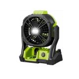Job site Fan Battery Operated Fan, Neon Green (Tool Only) - Retail: $60