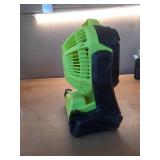 Job site Fan Battery Operated Fan, Neon Green (Tool Only) - Retail: $60