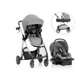Omni Plus Modular Travel System with LiteMax Rear-Facing Infant Car Seat (Mylar Gray) - Retail: $229