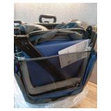 Stroller Wagon for 2 Kids,Foldable Wagon Stroller with Canopy, All-Terrain Parent Organizer, Adjustable Handle & Pull Bar Baby Wagon for Infants and Toddlers, Lavender Blue - Retail: $170