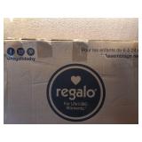Regalo Extra Wide Easy Step Metal Walk Through Baby Gate - Black