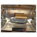 PYY Chafing Dishes for Buffet  - Roll Top Chafing Dish Buffet Set with Half Size Chafing Pans, Commercial Stainless Steel Buffet Servers and Warmers Chafer for Catering, Parties and Restaurants - Reta