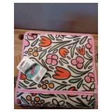 Case-it Mighty Zip Tab Zipper Binder  3  O-Ring with 5-Color tabbes  Expanding File Folder and Shoulder Strap and Handle  D-146-FUN Flowers