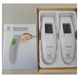Homewell Essentials Non-Contact Infrared Thermometer 2-Pack - Retail: $39