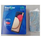 Samsung Galaxy A02s Tracfone Bundle with Marble Case - Retail: $79