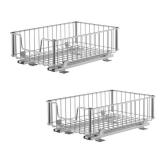 Trinity |tbfc-22052| Wire Drawer W/ Slides | Chrome | 2-pack - Retail: $80