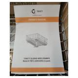 Trinity |tbfc-22052| Wire Drawer W/ Slides | Chrome | 2-pack - Retail: $80