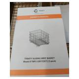 Trinity Tbfc-22072| Wire Basket W/ Slides | Chrome | 2-pack - Retail: $100