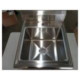 Trinity Commercial Stainless Steel Utility Sink with Pull-Down Faucet - Retail: $599