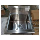 Trinity Commercial Stainless Steel Utility Sink with Pull-Down Faucet *Used Condition,  Missing Instructions & Some Hardware  - Retail: $599