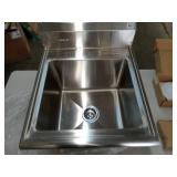 Trinity Commercial Stainless Steel Utility Sink with Pull-Down Faucet - Retail: $599