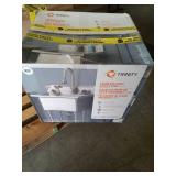 Trinity Commercial Stainless Steel Utility Sink with Pull-Down Faucet - Retail: $599