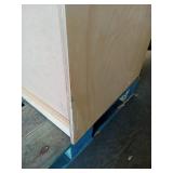 Wooden Baby Changing Table with Storage - appears to need some tightening up of pieces - Retail: $150