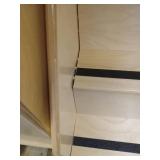 Wooden Baby Changing Table with Storage - appears to need some tightening up of pieces - Retail: $150